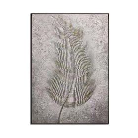 100% Hand Painted Abstract Texture Feather Picture Oil Painting Canvas Wall Art Unframed Artwork Home Good Wall Decor Panel
