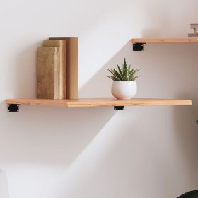 Wall Shelf Light Brown 23.6"x19.7"x0.8" Treated Solid Wood Oak