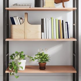 Wall Shelf Light Brown 39.4"x15.7"x0.8" Treated Solid Wood Oak