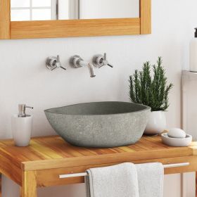 Basin River Stone Oval (14.6"-18.1")x(11.4"-14.2")