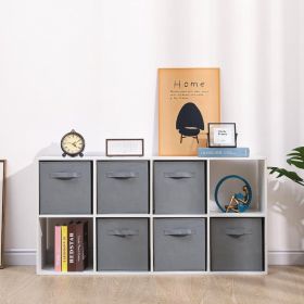 Foldable Collapsible Cube Storage Bins Set of 6, 11Inch Fabric Storage Cubes with Handle for Organizing Clothes, Toys, 108QT Capacity