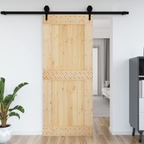 Door NARVIK 37.4"x82.7" Solid Wood Pine