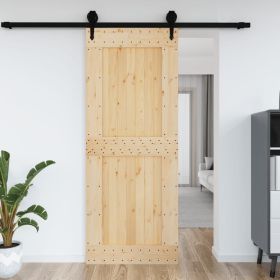 Door NARVIK 35.4"x82.7" Solid Wood Pine