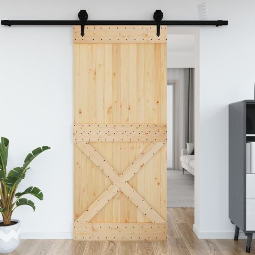 Door NARVIK 39.4"x82.7" Solid Wood Pine