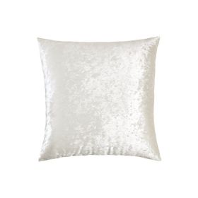 20 x 20 Shimmering Polyester Accent Pillow, Set of 4, Cream