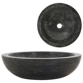 Sink 15.7"x4.7" Marble Black